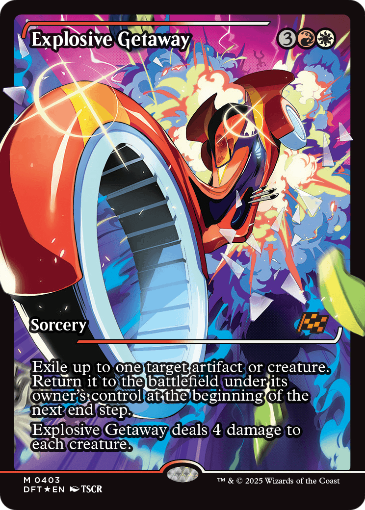 Explosive Getaway |  Foil (403) [Aetherdrift]