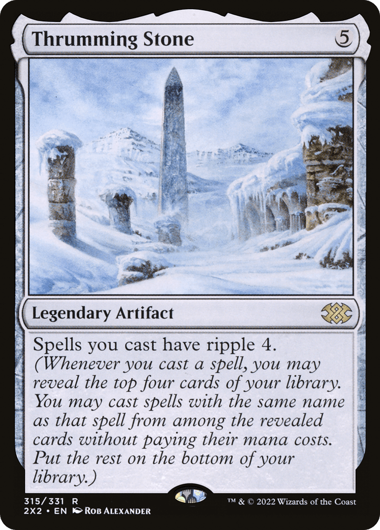 Thrumming Stone [Double Masters 2022] Foil