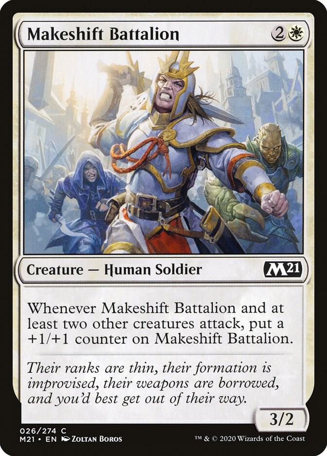 Makeshift Battalion 26 (Core Set 2021)  - Foil