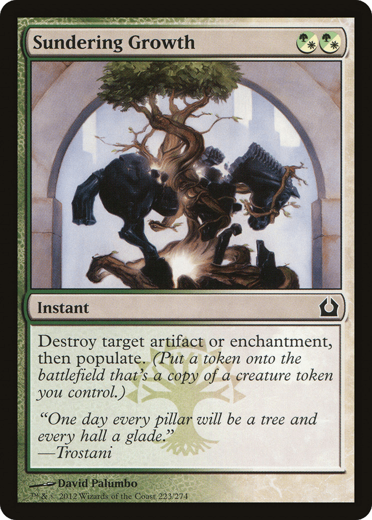 Sundering Growth [Return to Ravnica] Foil