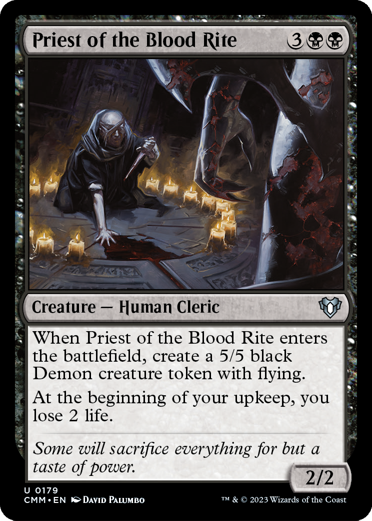Priest of the Blood Rite [Commander Masters] Foil