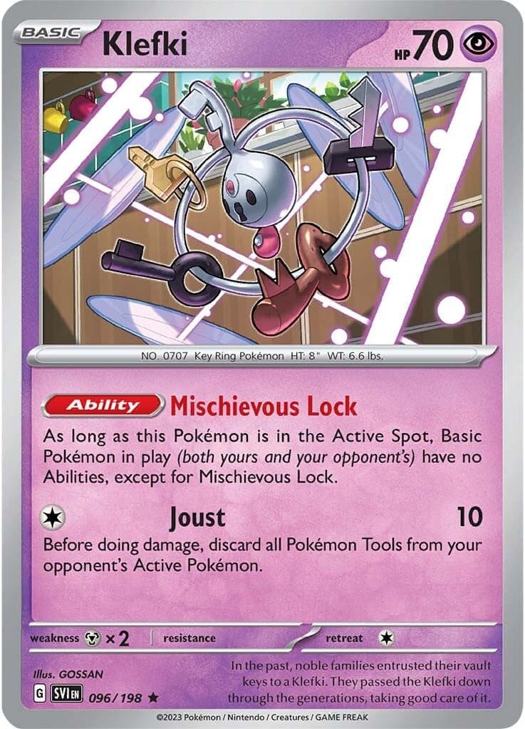 Klefki 096- SV01 Scarlet & Violet Base Set Reverse Holofoil