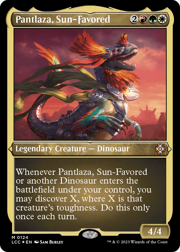 Pantlaza, Sun-Favored (124) [The Lost Caverns of Ixalan Commander]  Foil