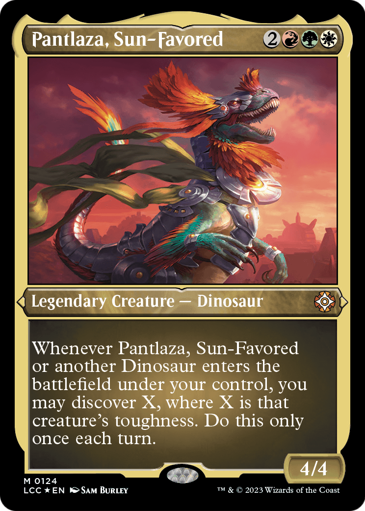 Pantlaza, Sun-Favored (124) [The Lost Caverns of Ixalan Commander]  Foil