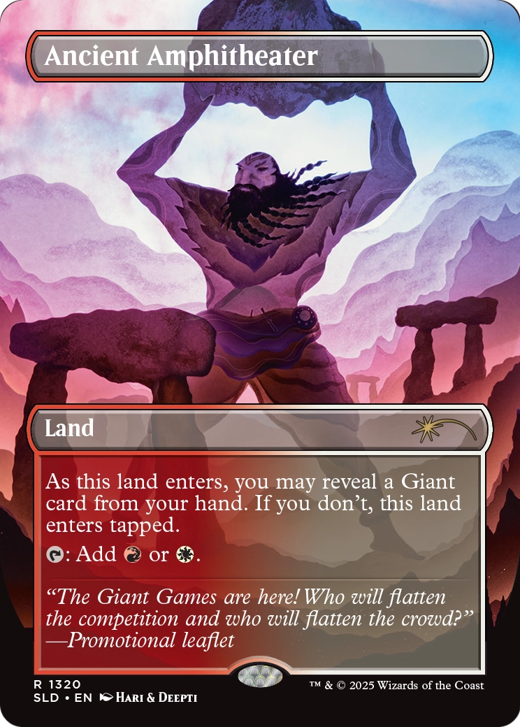 Ancient Amphitheater (1320) [Secret Lair Drop]  (Borderless) Foil