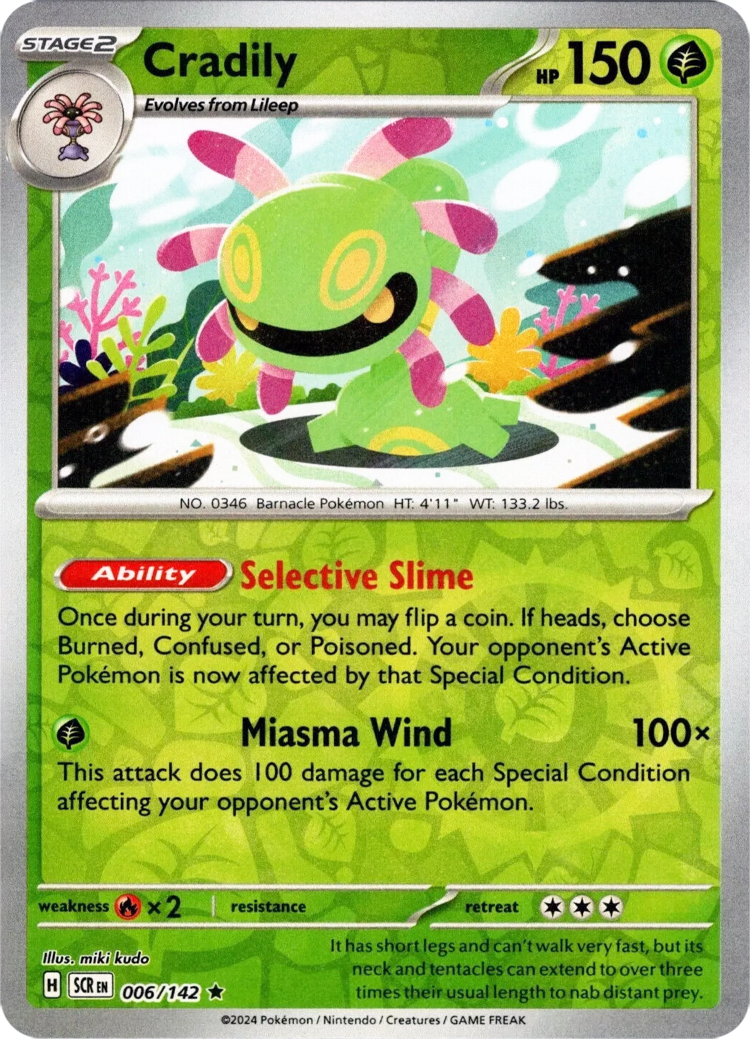 Cradily 006- SV07 Stellar Crown Reverse Holofoil