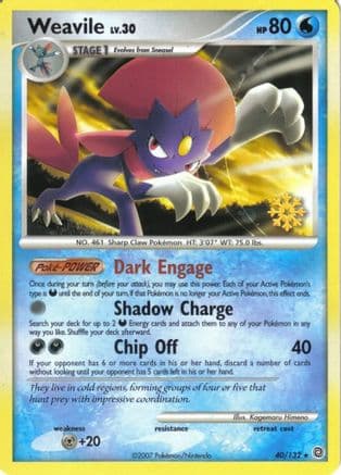 Weavile 40/132 - Countdown Calendar Promos