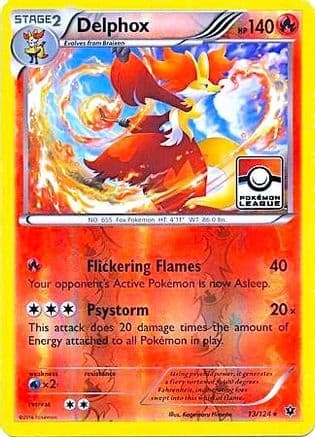 Delphox (Pokemon League) 13/124 - League & Championship Cards Reverse Holofoil