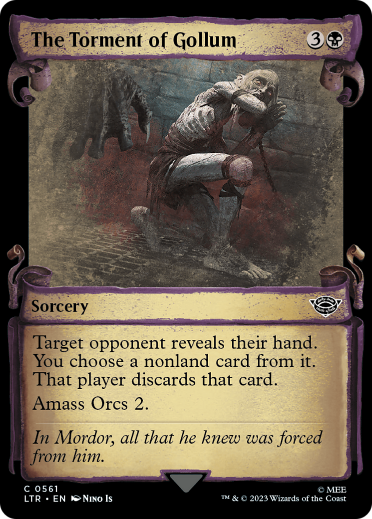 The Torment of Gollum [The Lord of the Rings: Tales of Middle-Earth Showcase Scrolls] Foil