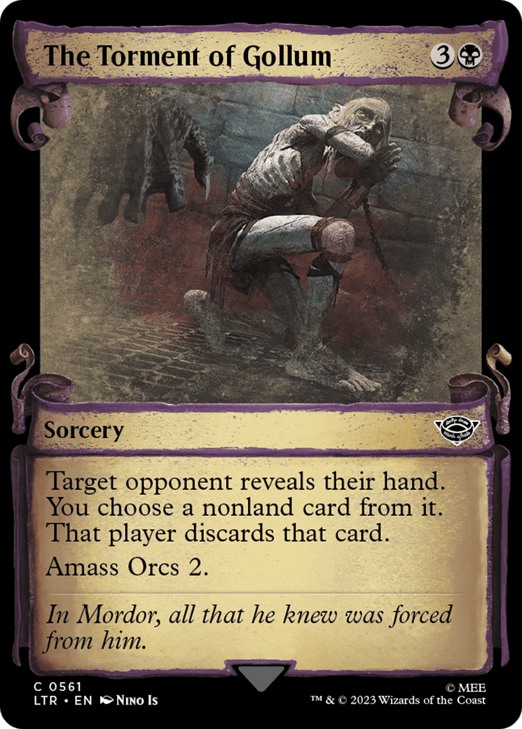 The Torment of Gollum [The Lord of the Rings: Tales of Middle-Earth Showcase Scrolls] Foil