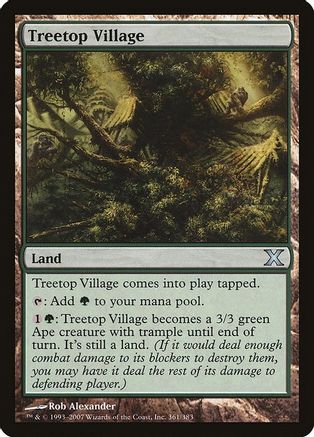 Treetop Village |  Foil (361) [10th Edition]