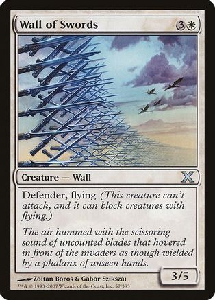 Wall of Swords |  Foil (057) [10th Edition]