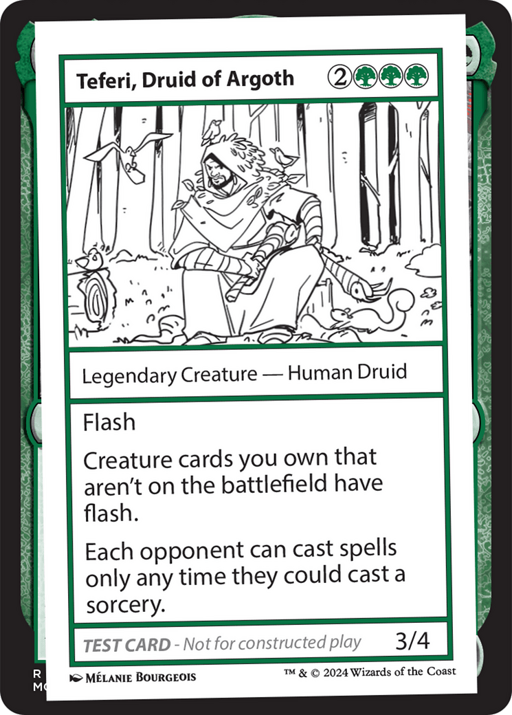 Teferi, Druid of Argoth [Mystery Booster 2 Playtest Cards]