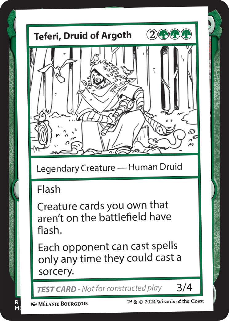 Teferi, Druid of Argoth [Mystery Booster 2 Playtest Cards]
