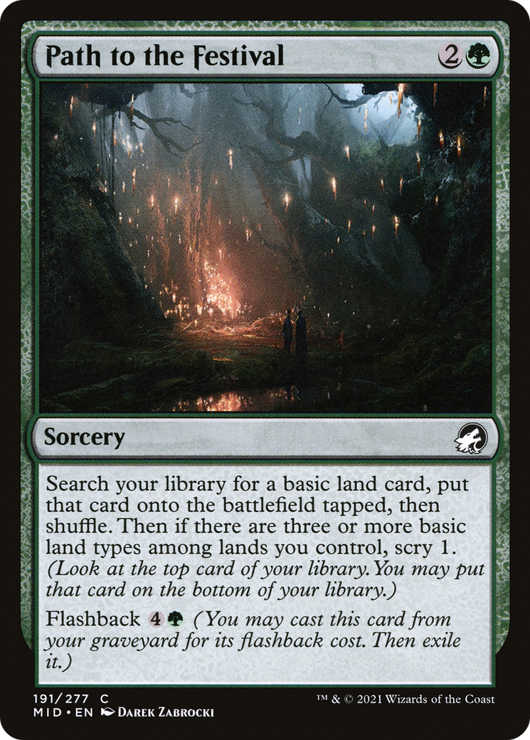 Path to the Festival [Innistrad: Midnight Hunt] Foil
