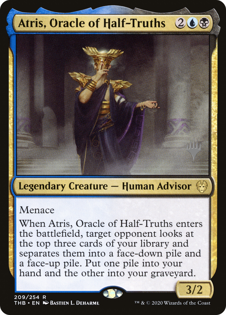 Atris, Oracle of Half-Truths (Promo Pack) [Theros Beyond Death Promos] Foil