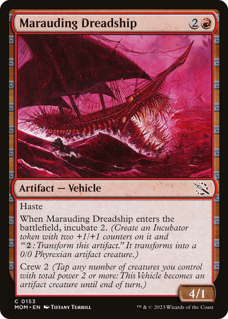 Marauding Dreadship [March of the Machine] Foil