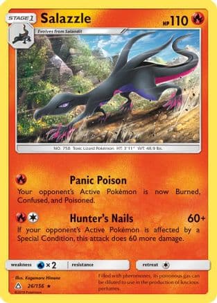 Salazzle 26/156 - SM  Ultra Prism Reverse Holofoil