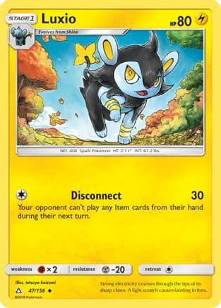 Luxio 47/156 - SM  Ultra Prism Reverse Holofoil