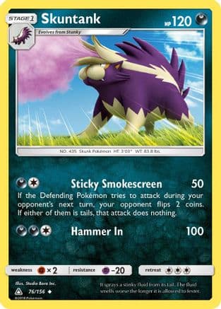 Skuntank 76/156 - SM  Ultra Prism Reverse Holofoil