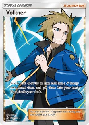 Volkner (Full Art) 156/156 - SM  Ultra Prism Holofoil