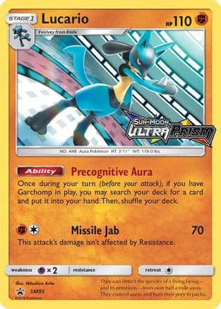 Lucario SM95 (Prerelease) SM95/248 - SM Promos Holofoil