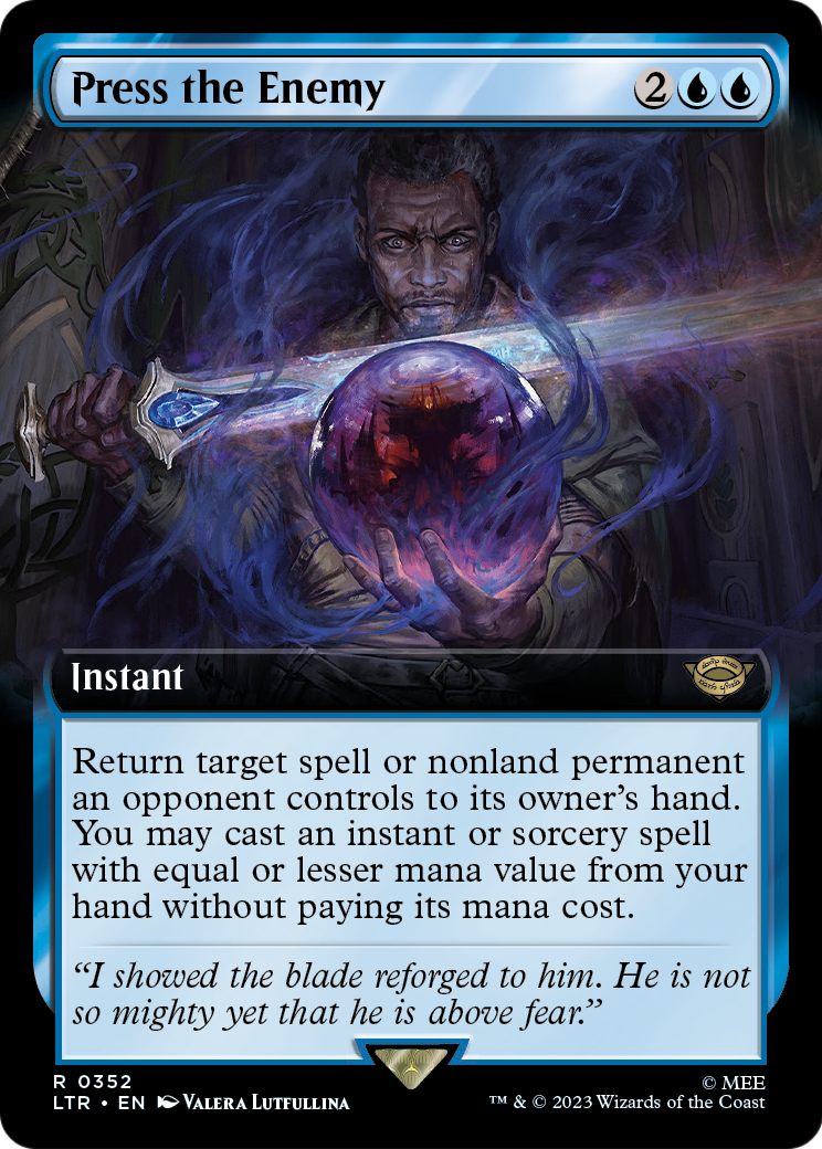 Press the Enemy (Extended Art) [The Lord of the Rings: Tales of Middle-Earth] Foil
