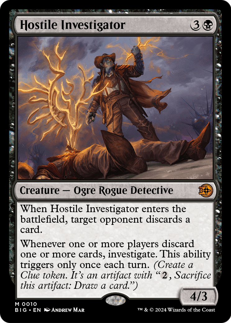 Hostile Investigator [Outlaws of Thunder Junction: The Big Score] Foil