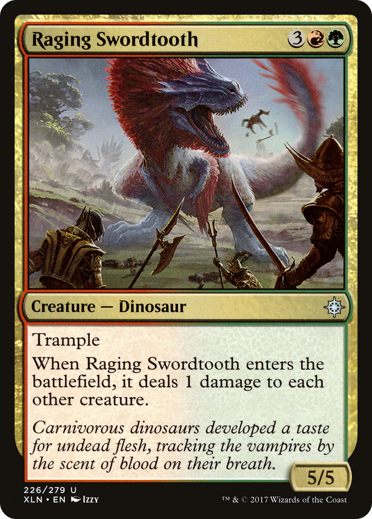 Raging Swordtooth [Ixalan] Foil