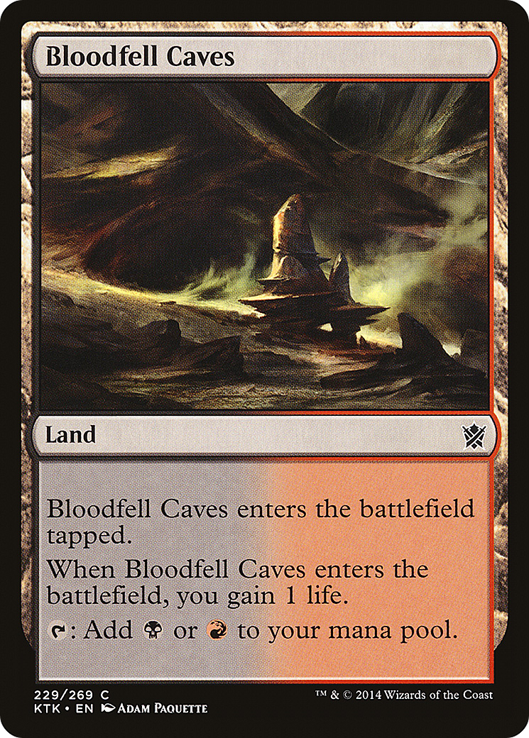 Bloodfell Caves [Khans of Tarkir] Foil