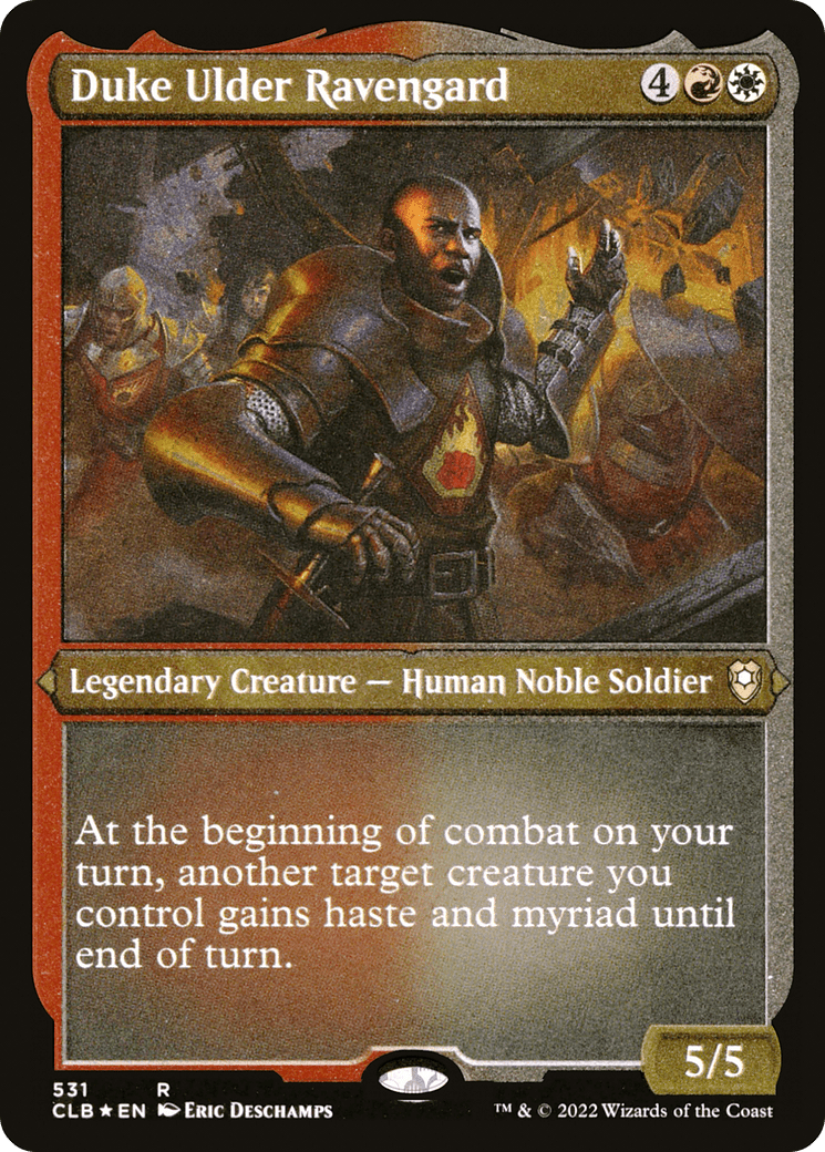 Duke Ulder Ravengard (CLB-531) - Commander Legends: Battle for Baldur's Gate Etched Foil