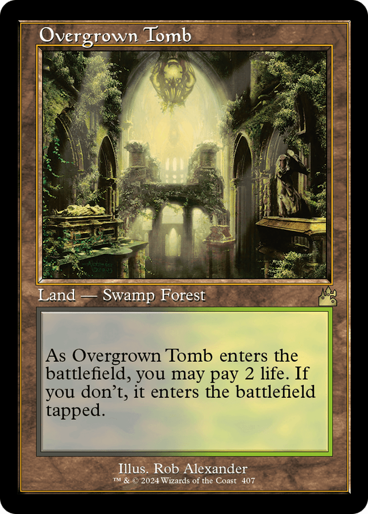 Overgrown Tomb (Retro) [Ravnica Remastered] Foil