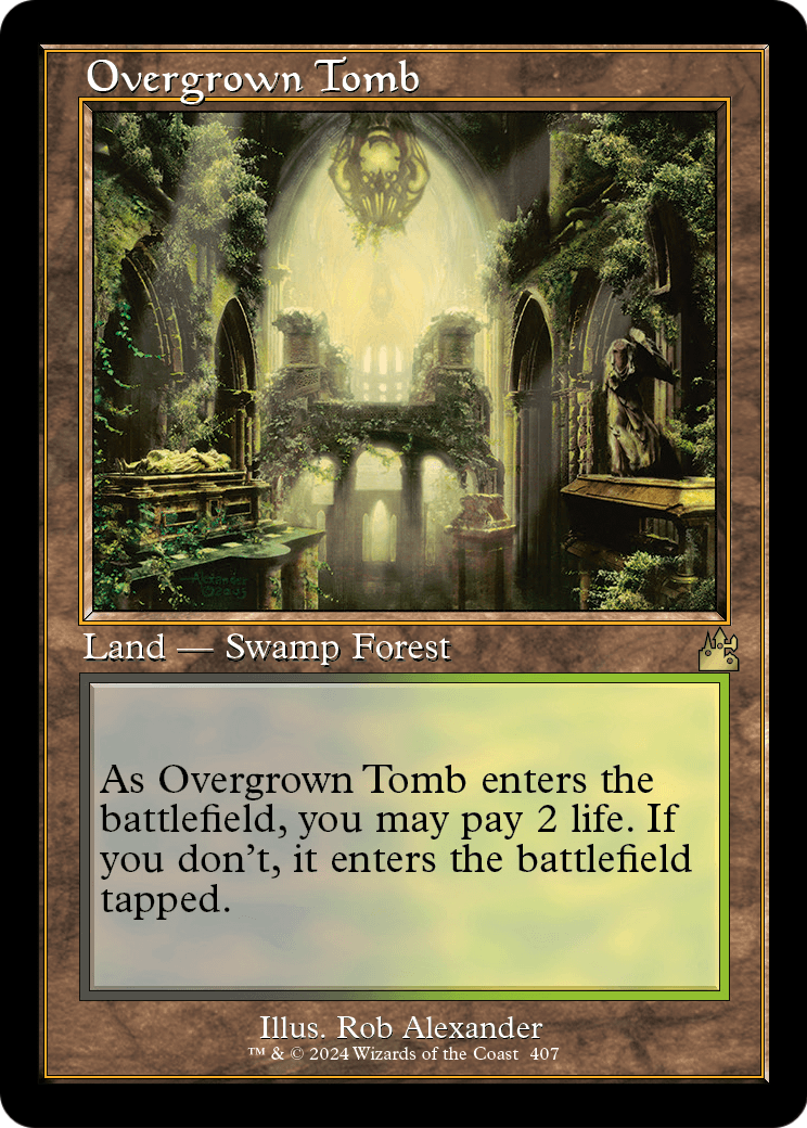 Overgrown Tomb (Retro) [Ravnica Remastered] Foil