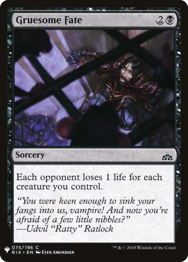 Gruesome Fate |  (RIX-75) [The List]