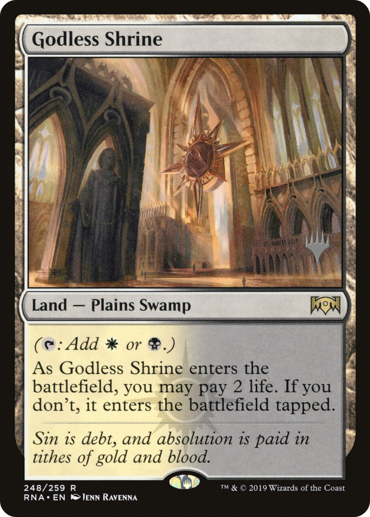 Godless Shrine (Promo Pack) [Ravnica Allegiance Promos] Foil
