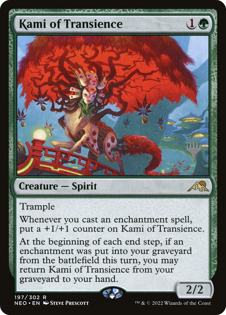 Kami of Transience (Promo Pack) [Kamigawa: Neon Dynasty Promos] Foil