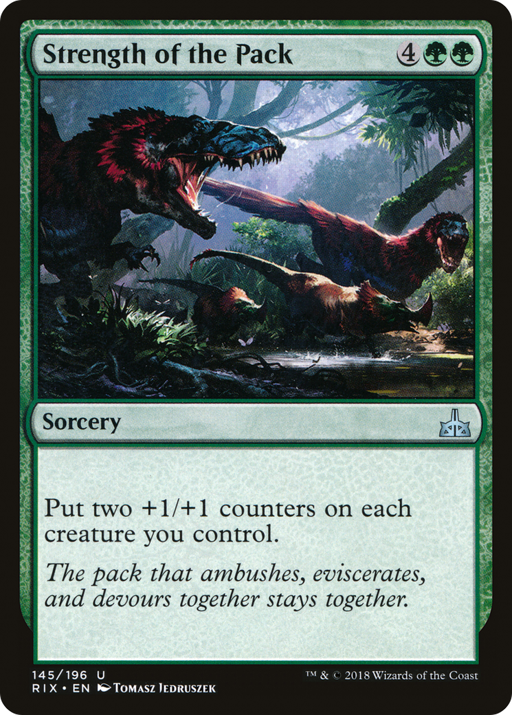 Strength of the Pack [Rivals of Ixalan] Foil