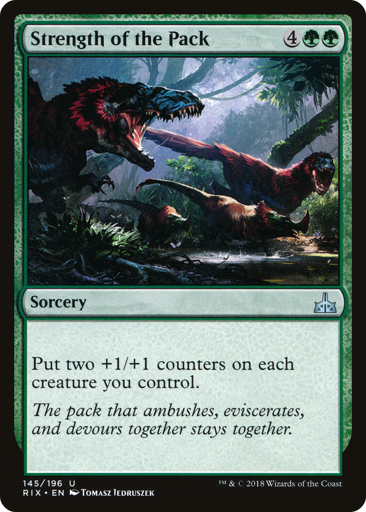 Strength of the Pack [Rivals of Ixalan] Foil