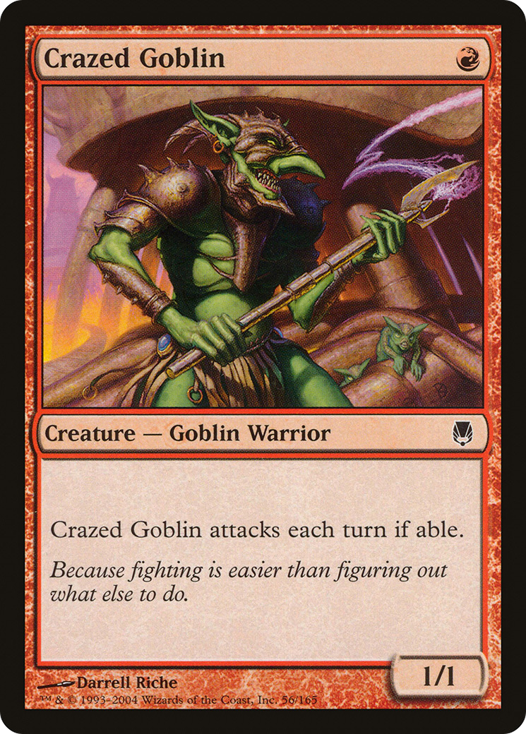 Crazed Goblin [Darksteel] Foil