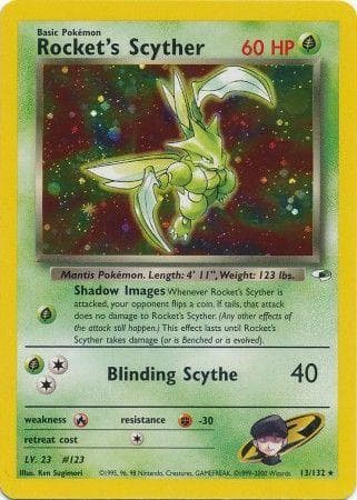Rocket's Scyther 013/132 - Gym Heroes Unlimited Holofoil