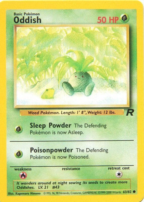 Oddish 063  - Unlimited Team Rocket - Common