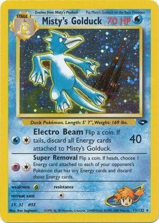 Misty's Golduck 012/132 - Gym Challenge Unlimited Holofoil