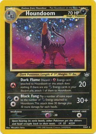 Houndoom  - Unlimited Holofoil Neo Revelation - Holo Rare