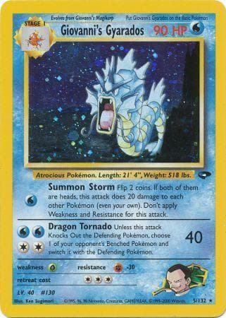 Giovanni's Gyarados 5/132 - Gym Challenge Unlimited Holofoil