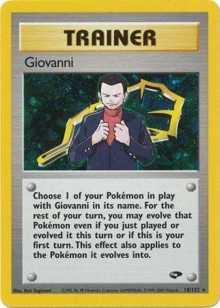 Giovanni 18/132 - Gym Challenge Unlimited Holofoil