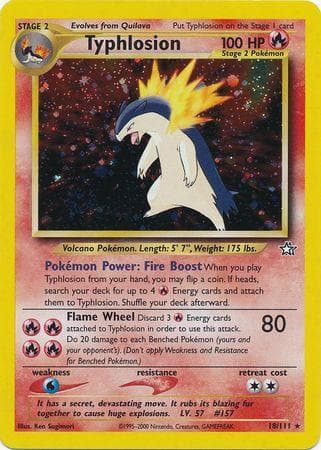 Typhlosion 18/111 - Neo Genesis Unlimited Holofoil
