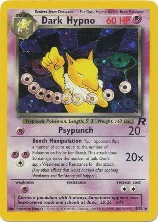 Dark Hypno 009/82 - Team Rocket Unlimited Holofoil