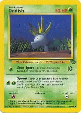 Oddish 058  - Unlimited Jungle - Common