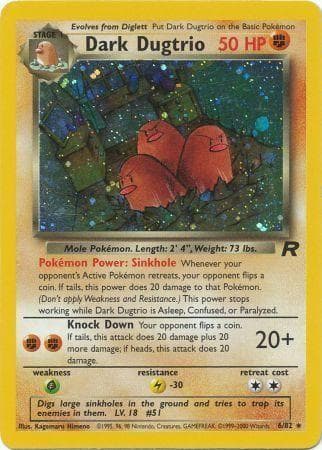 Dark Dugtrio 006/82 - Team Rocket Unlimited Holofoil