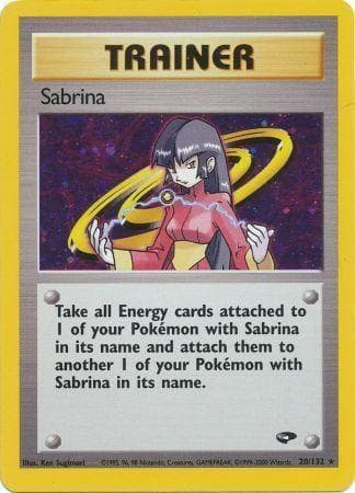 Sabrina 20/132 - Gym Challenge Unlimited Holofoil
